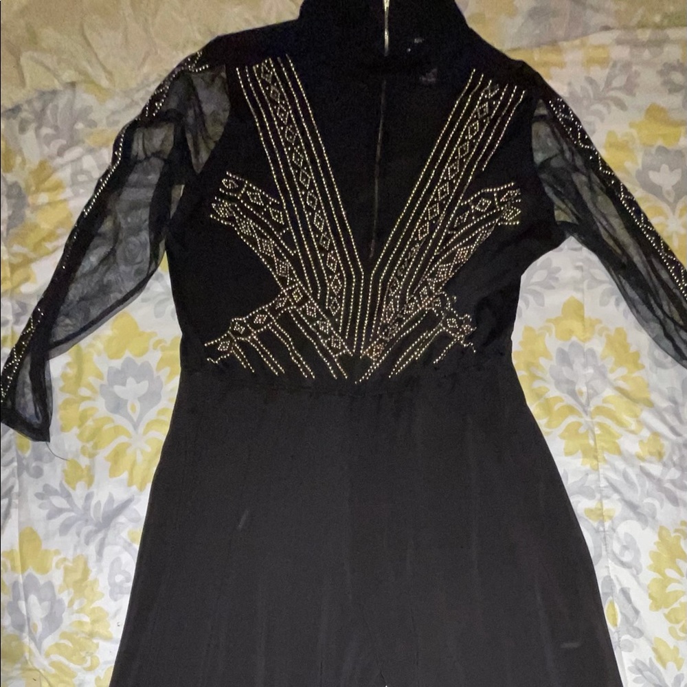 Ashley Stewart Plus Limited Holiday Jumpsuit